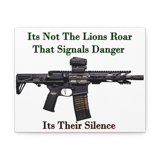 Their Silence- Satin Canvas, Stretched