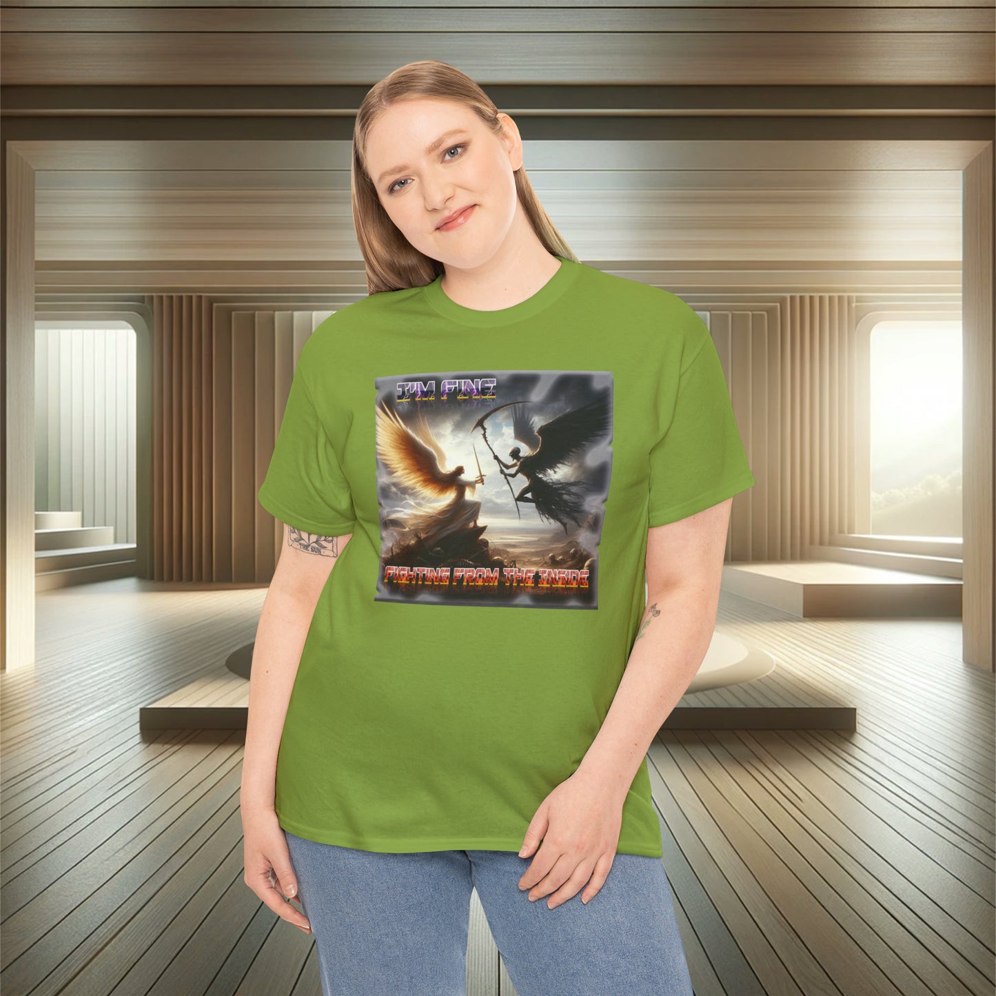 I'm Fine Fighting - Heavy Cotton Tee