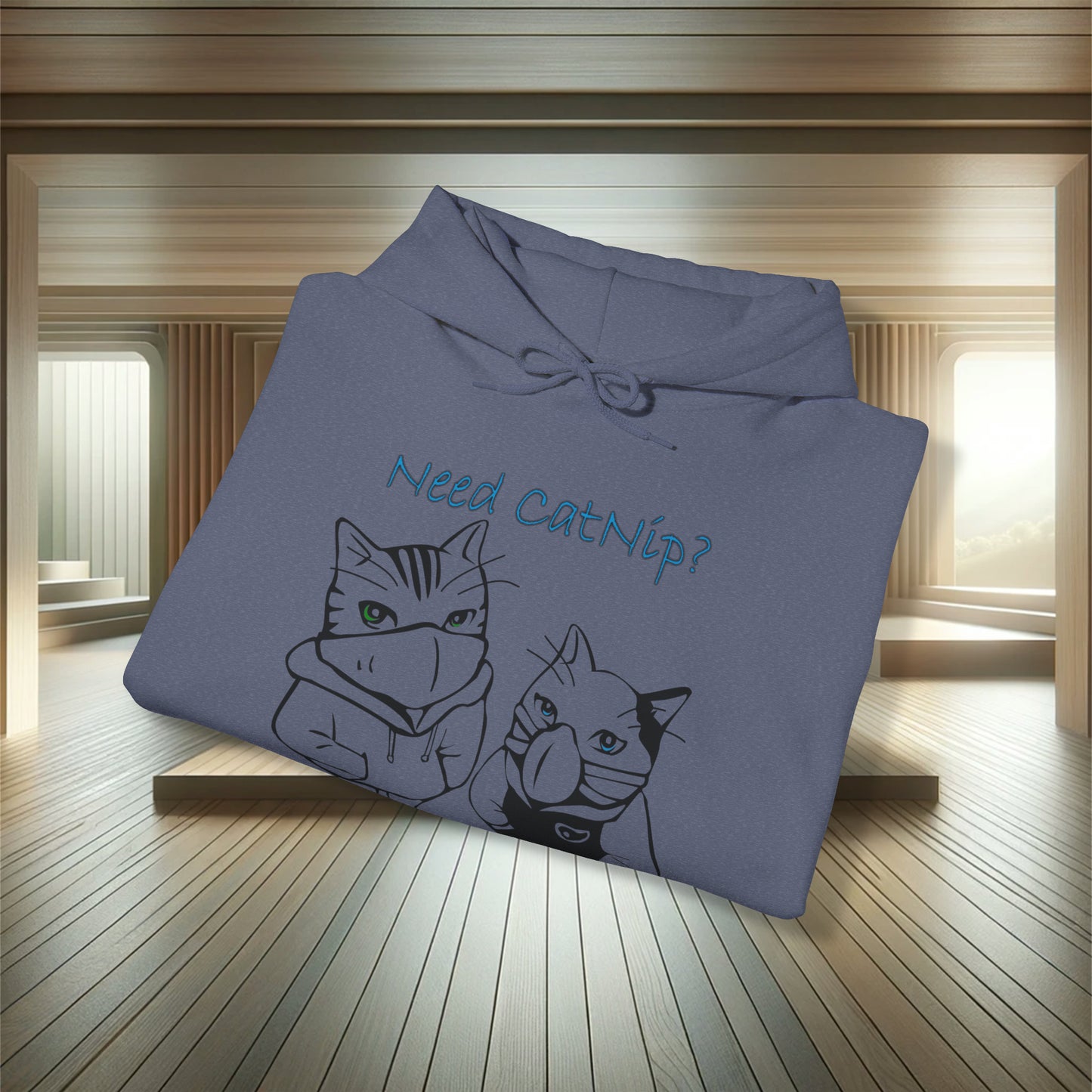 Need CatNip? Hooded Sweatshirt, cat lover gift, cat lover, Cat Lover Gift, cat,
