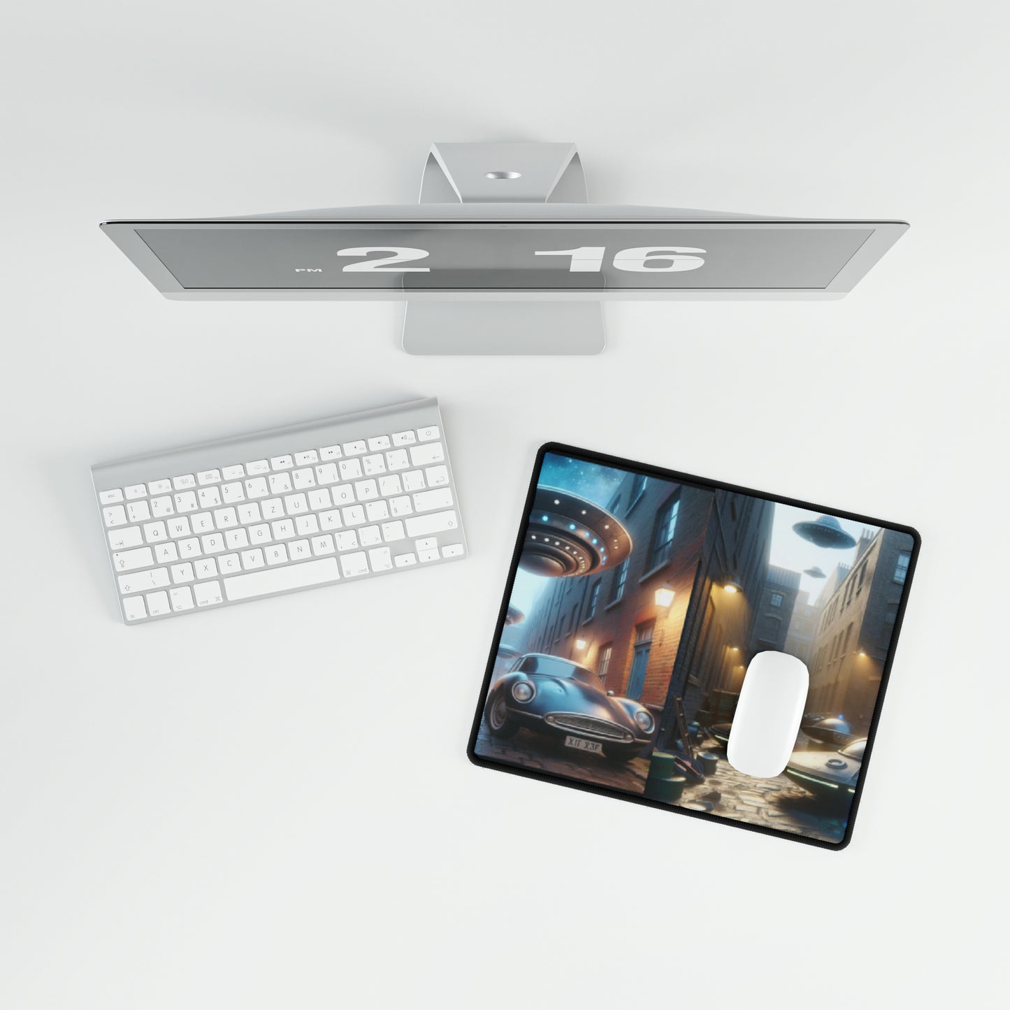 We See through the UFO - Desk Mats