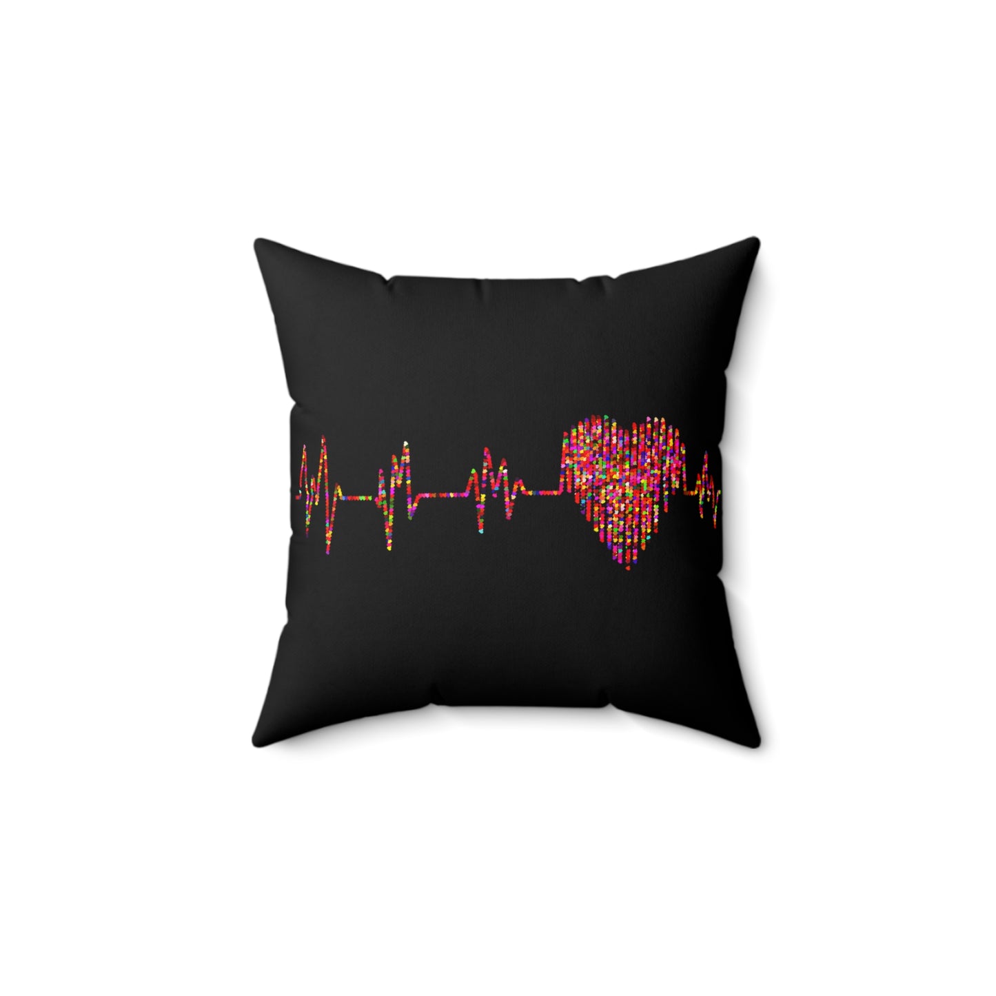 Heart Line Throw Square Pillow