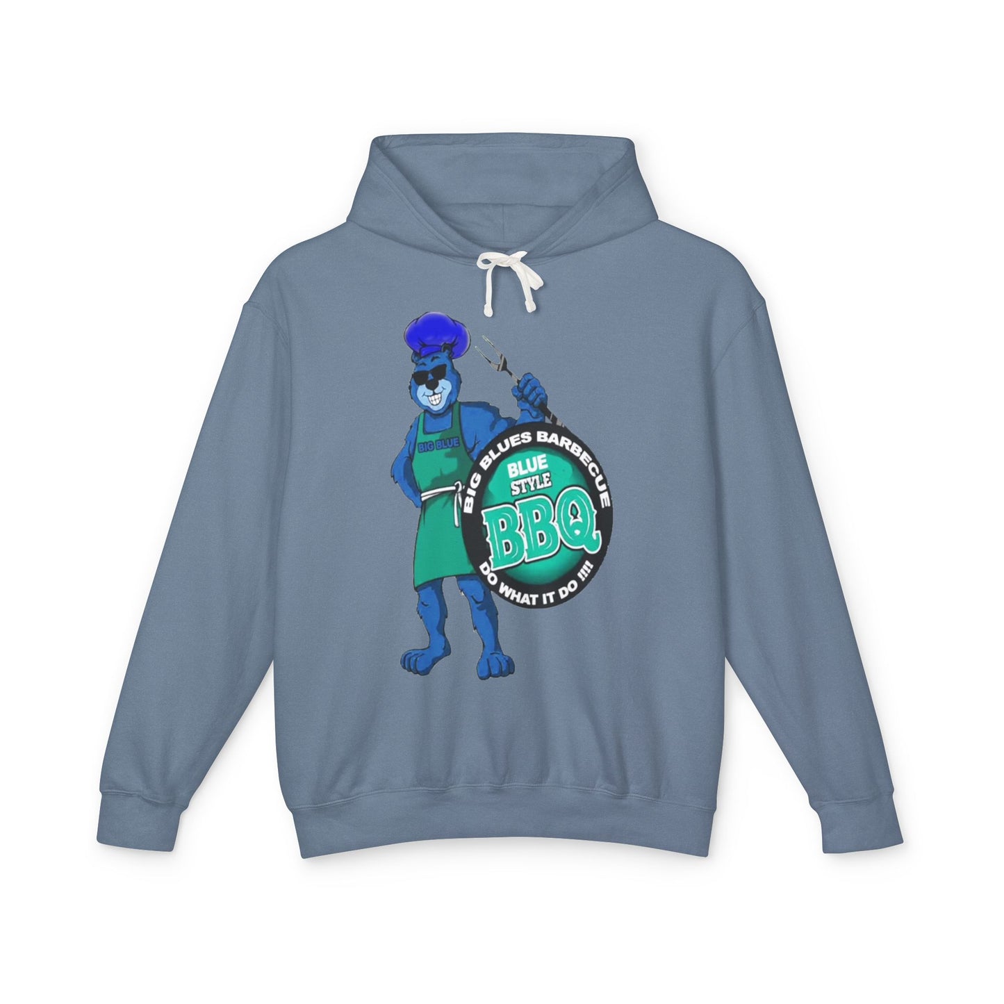 BBQ Hoodie - Big Blues Lightweight Hooded Sweatshirt