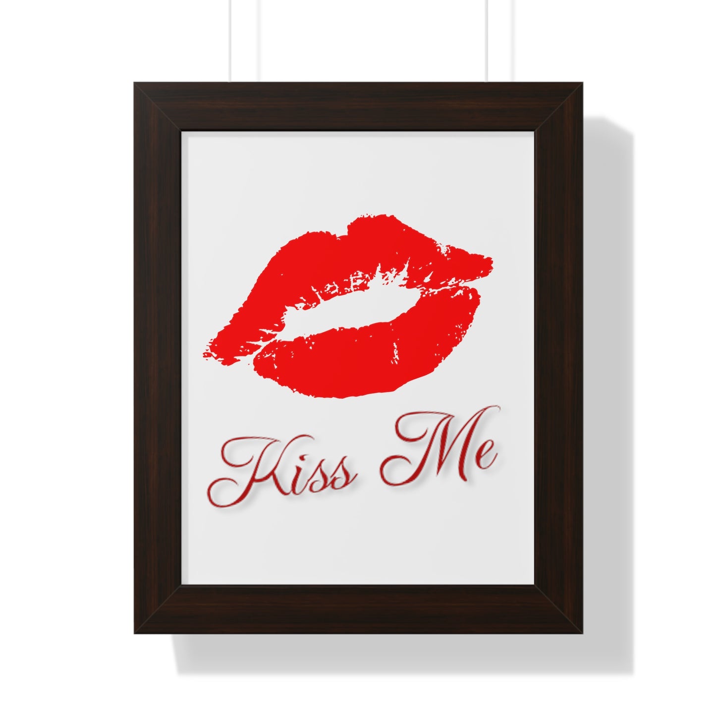 Kiss Me Poster Framed Vertical Poster