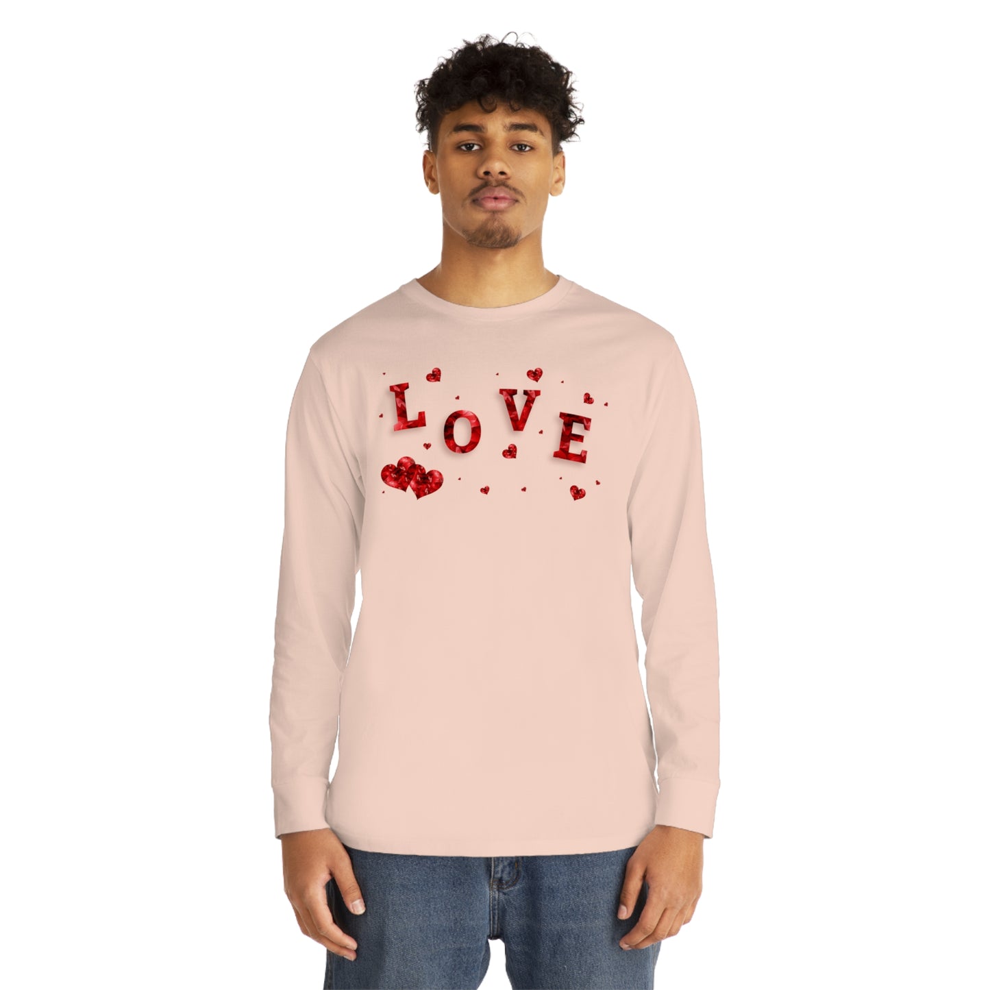 Love / Valentine's Day Long Sleeve Tee / Cute Valentines Day Shirt / Heart Shirt / Valentines Day Shirts For Women / Heart T-shirt