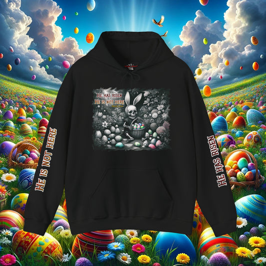 Easter Reflections: Baby Skeleton & Scripture Sketch - Unisex Heavy Blend™ Hooded Sweatshirt