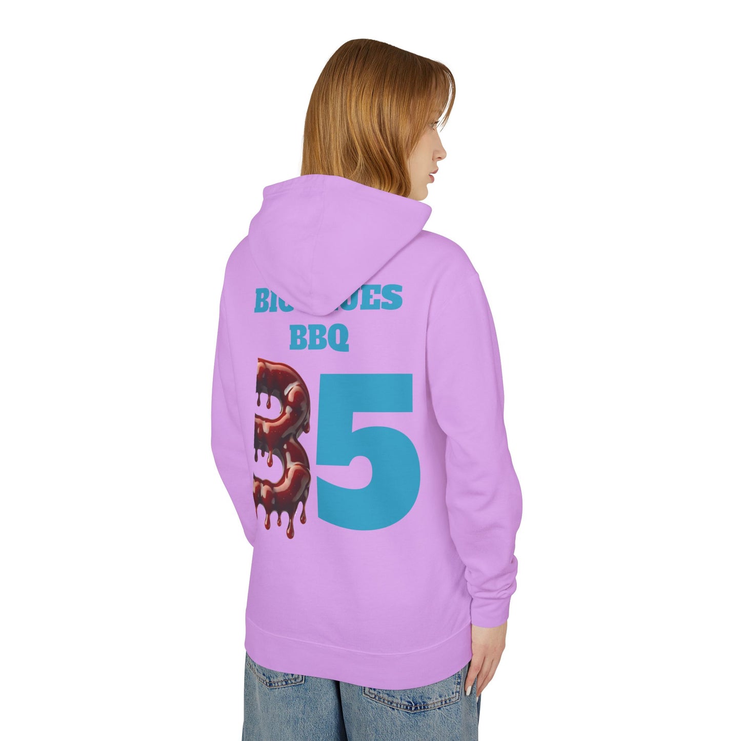 BBQ Hoodie - Big Blues Lightweight Hooded Sweatshirt