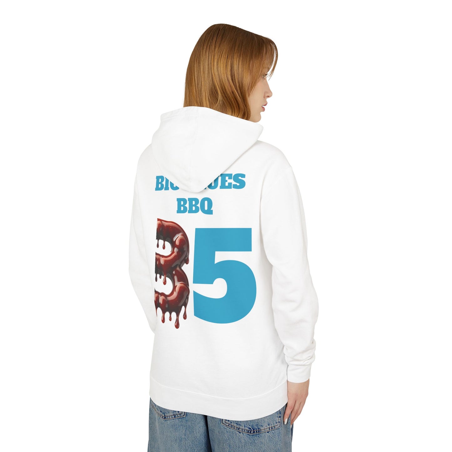 BBQ Hoodie - Big Blues Lightweight Hooded Sweatshirt