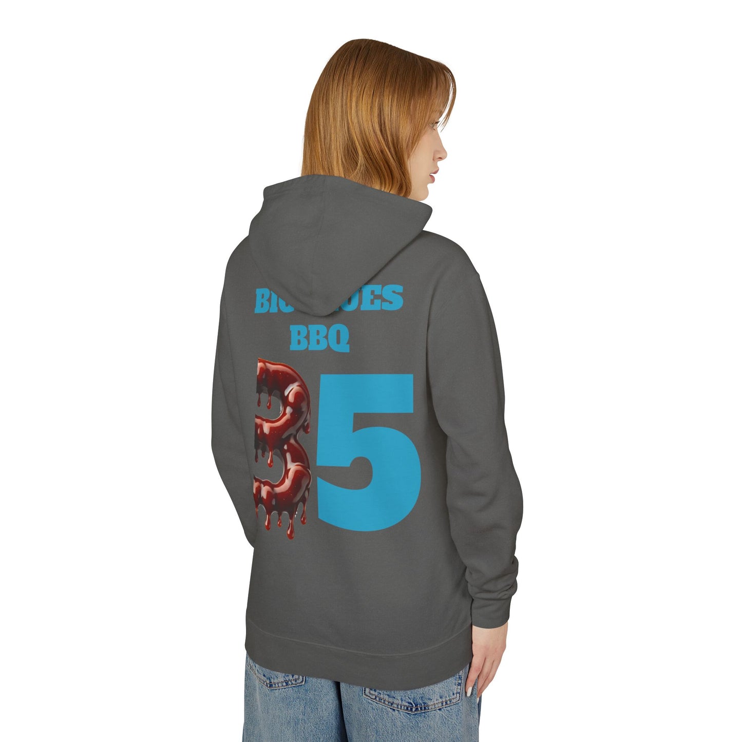 BBQ Hoodie - Big Blues Lightweight Hooded Sweatshirt