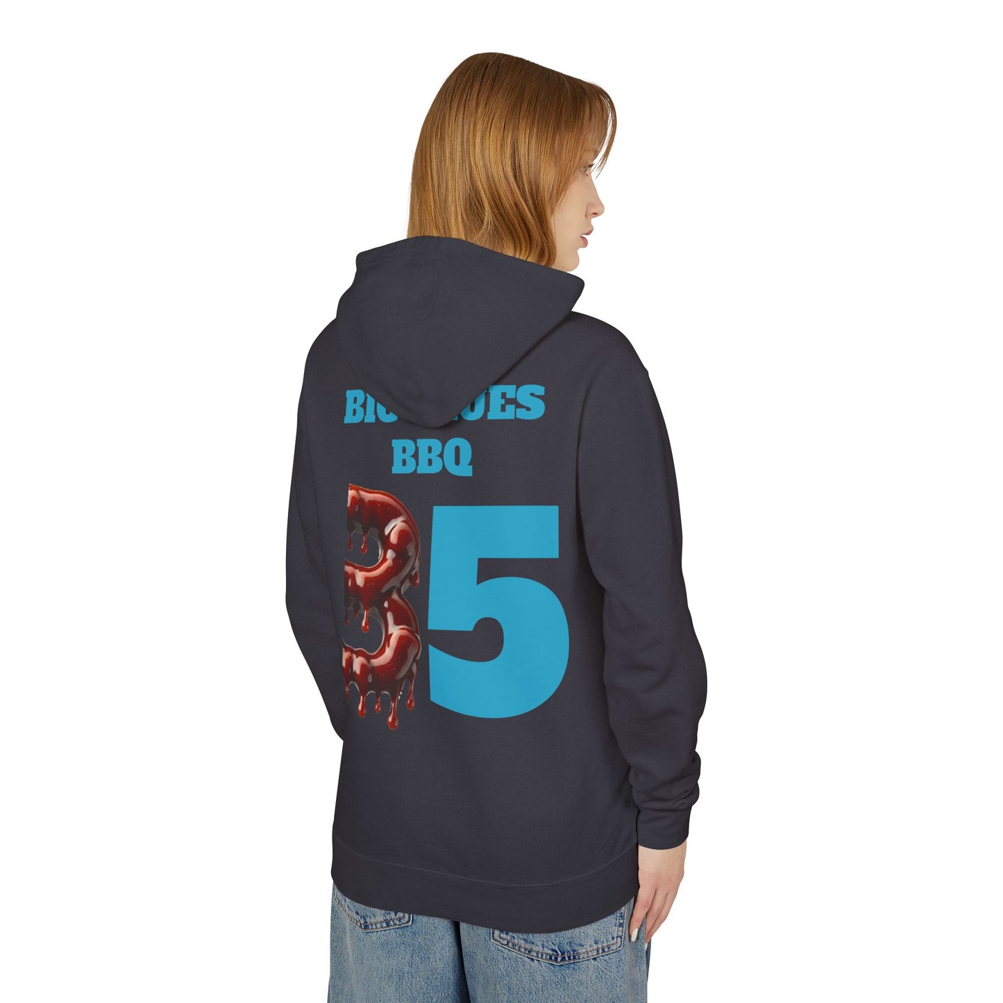 BBQ Hoodie - Big Blues Lightweight Hooded Sweatshirt