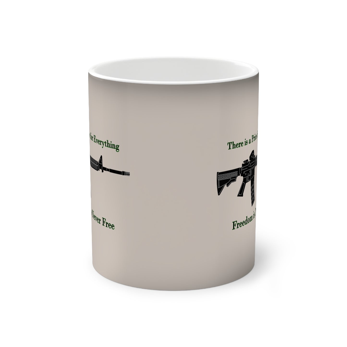 Freedom in Never Free Color-Changing Mug, 11oz