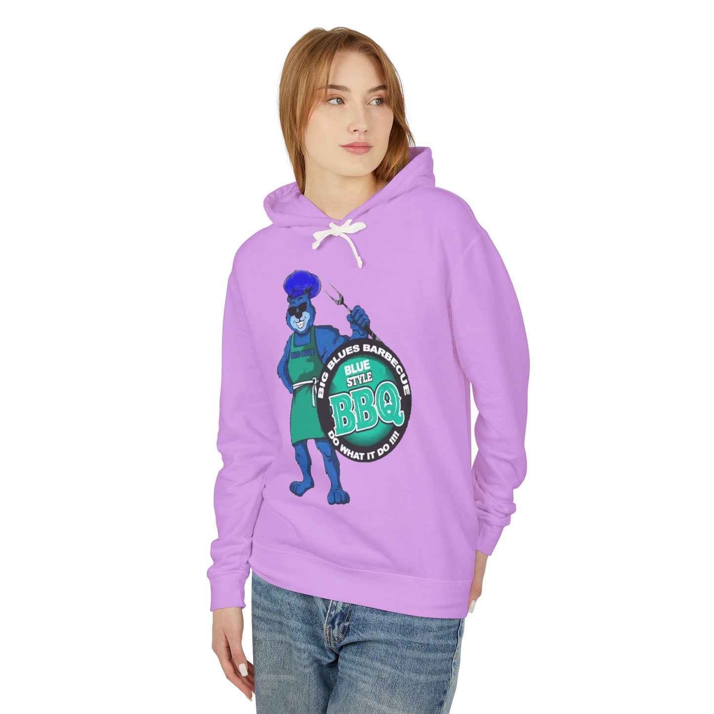 BBQ Hoodie - Big Blues Lightweight Hooded Sweatshirt