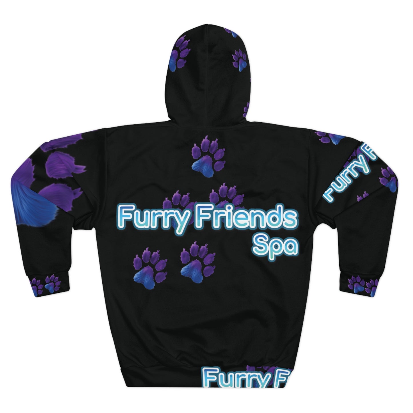 Custom Company Pet Groomers Pullover Hoodie (AOP)